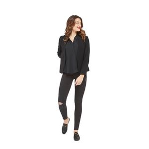 Spanx in color Vintage Black, Distressed Ankle Skinny Jeans Small Spanx Leggings